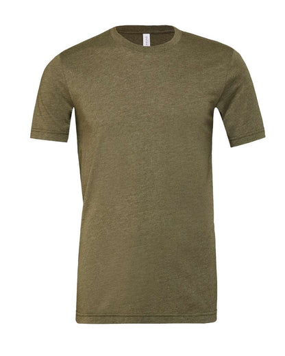 BELLA + CANVAS 3001CVC CVC Jersey Tee - Heather Olive - Front View