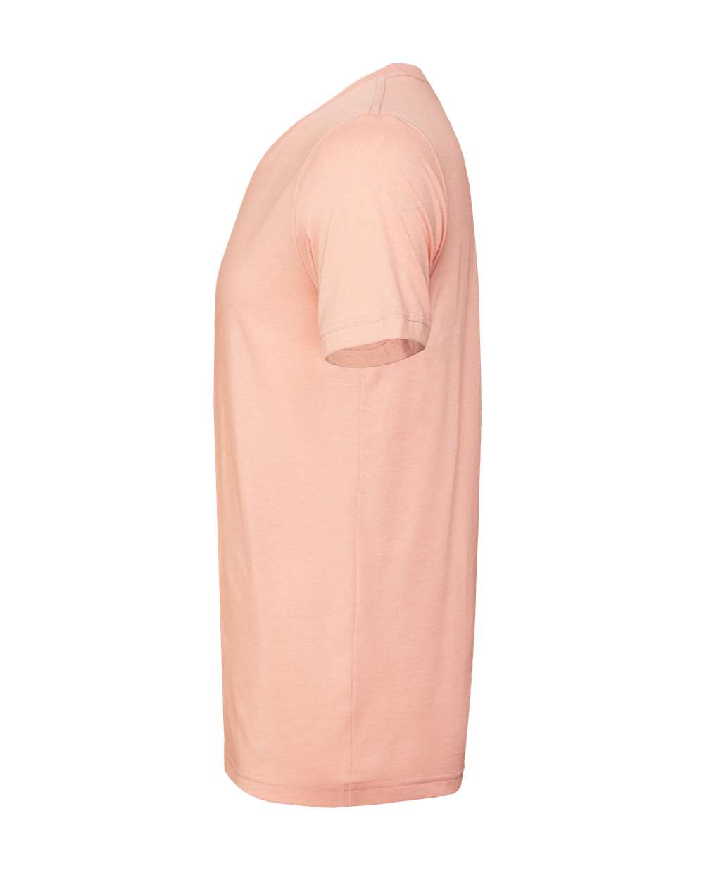 BELLA + CANVAS 3001CVC CVC Jersey Tee - Heather Peach - Direct Side