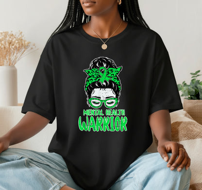 MENTAL HEALTH WARRIOR – Mental Health Awareness DTF Transfer