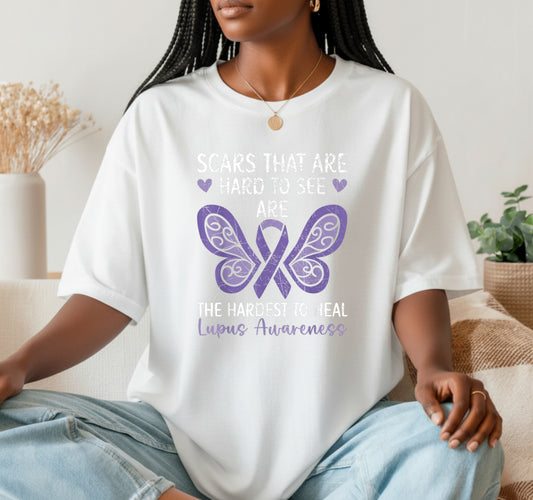 LOVE HOPE LUPUS AWARENESS FIGHT FOR A CURE – Lupus Awareness DTF Transfer
