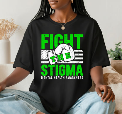 Support Warrior Mental Health Awareness Fight the Stigma – Mental Health Awareness DTF Transfer