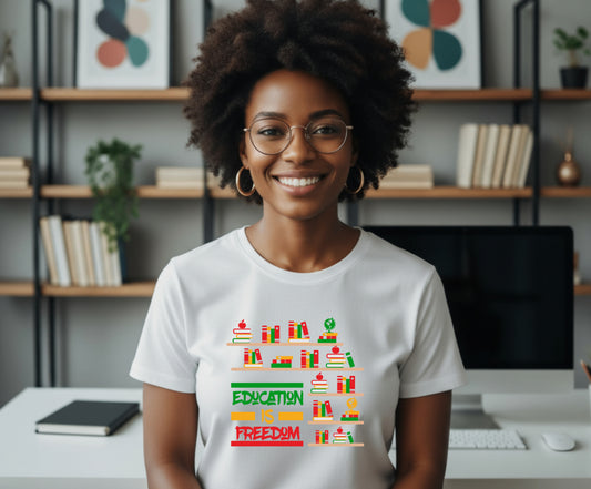 Vibrant African Woman Silhouette – Black History DTF Transfer