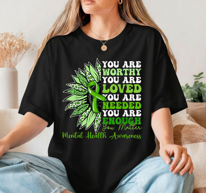 Motivational Support Warrior Mental Health Awareness – DTF Transfer