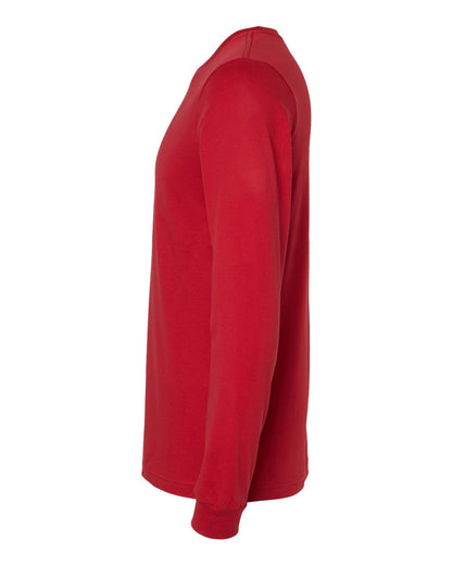 BELLA + CANVAS 3501 Unisex Jersey Long Sleeve Tee - Canvas Red - Direct Side