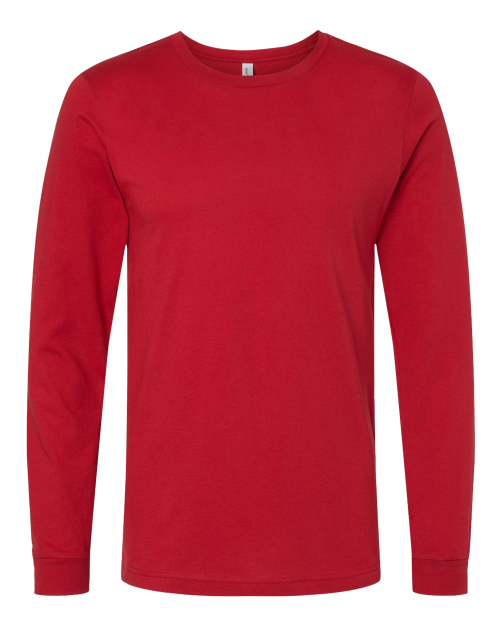BELLA + CANVAS 3501 Unisex Jersey Long Sleeve Tee - Canvas Red - Front View
