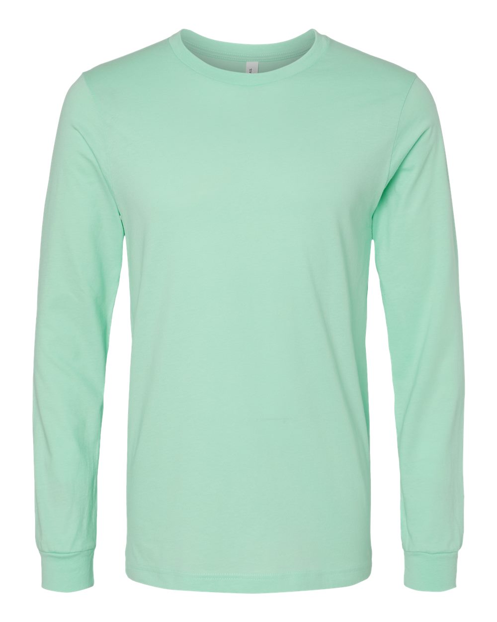 BELLA + CANVAS 3501 Unisex Jersey Long Sleeve Tee - Mint - Front View