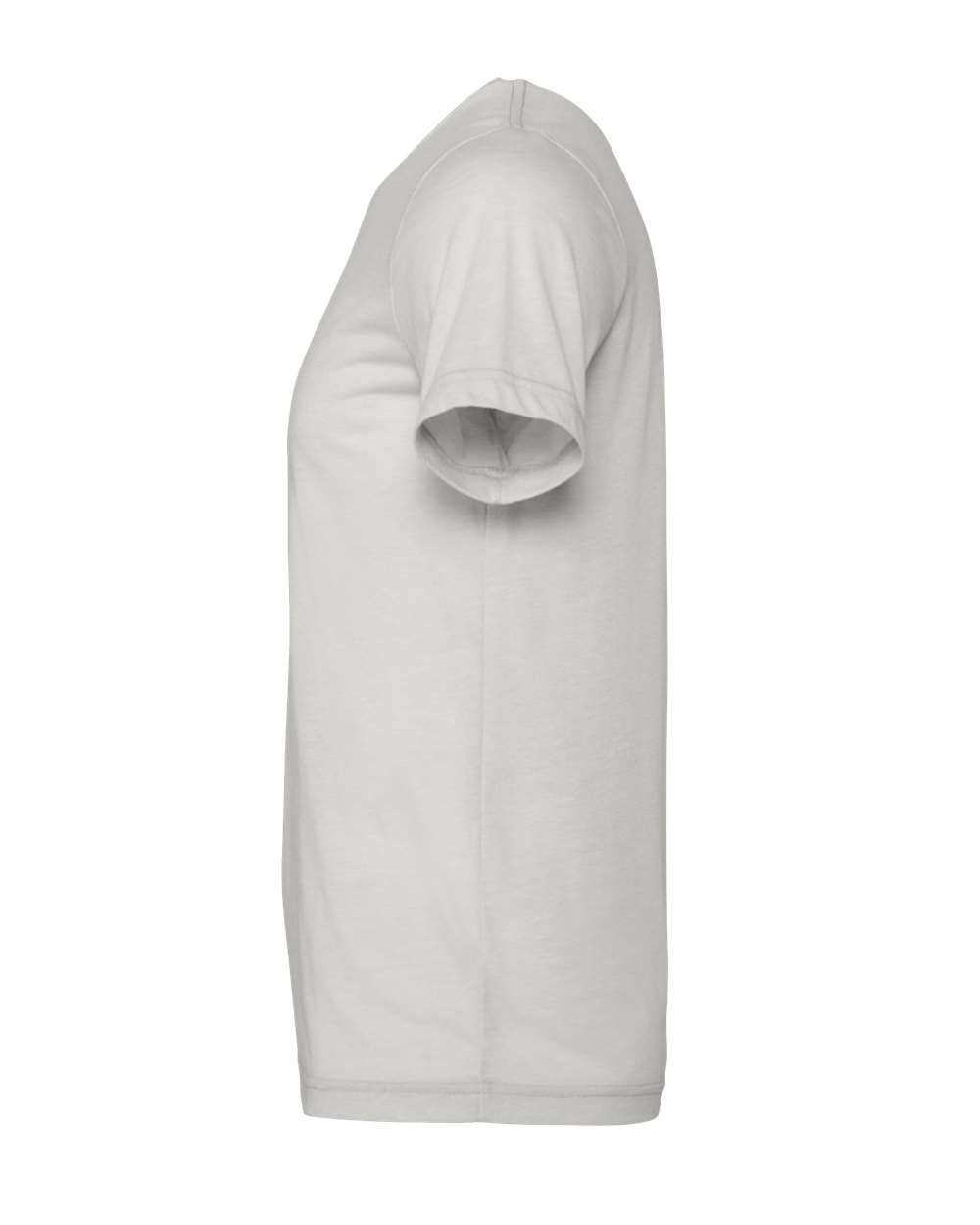 BELLA + CANVAS 3001CVC CVC Jersey Tee - Heather Cement - Direct Side