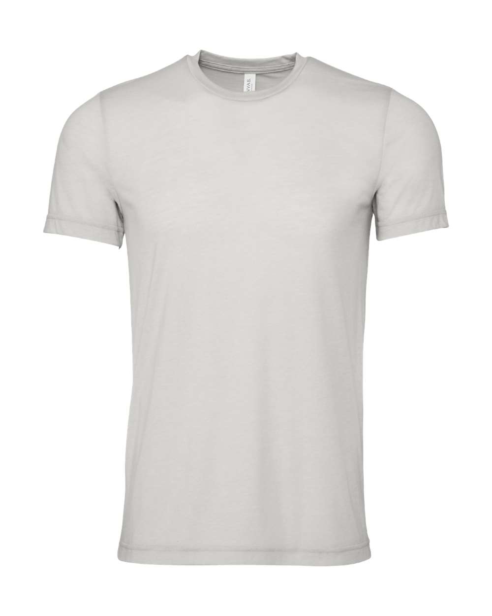 BELLA + CANVAS 3001CVC CVC Jersey Tee - Heather Cement - Front View
