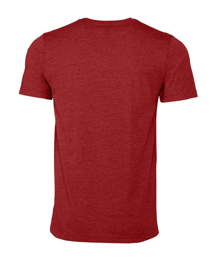BELLA + CANVAS 3001CVC CVC Jersey Tee - Heather Canvas Red - Back View