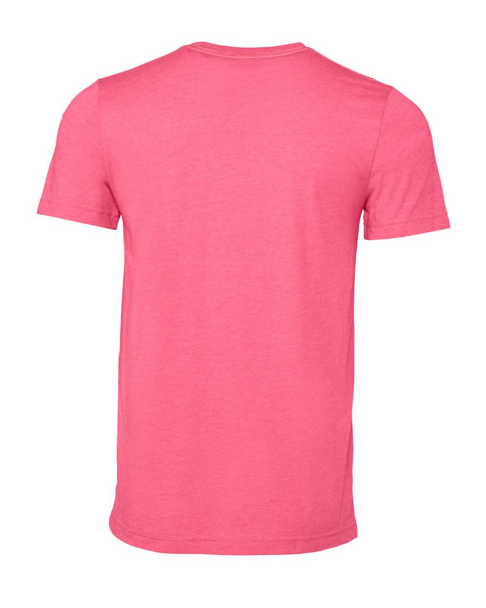 BELLA + CANVAS 3001CVC CVC Jersey Tee - Heather Charity Pink - Back View