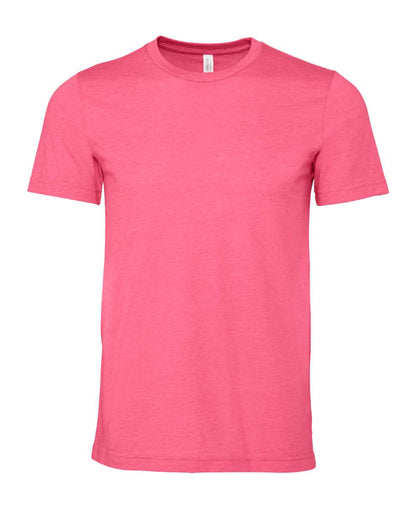BELLA + CANVAS 3001CVC CVC Jersey Tee - Heather Charity Pink - Front View