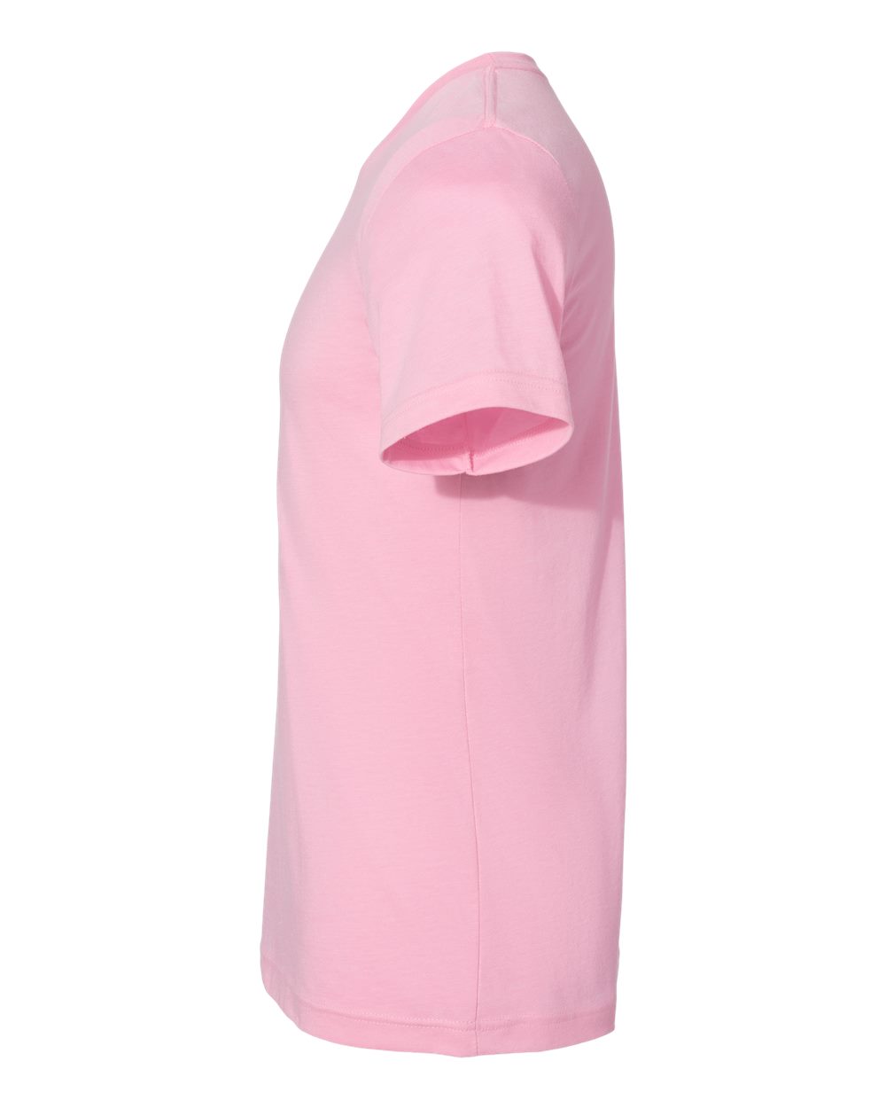 BELLA + CANVAS 3001CVC CVC Jersey Tee - Heather Bubble Gum - Direct Side