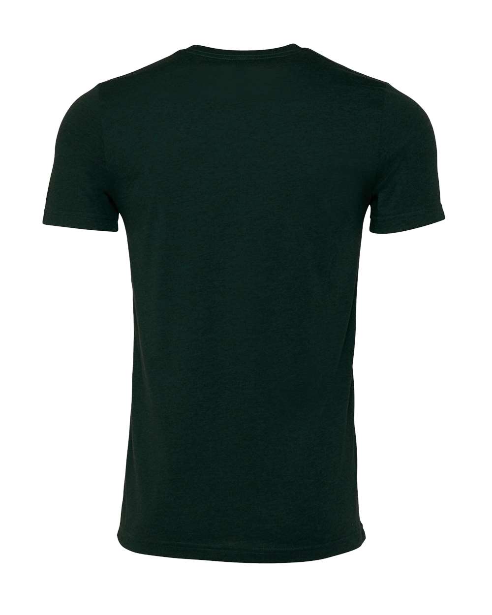 BELLA + CANVAS 3001CVC CVC Jersey Tee - Heather Emerald - Back View