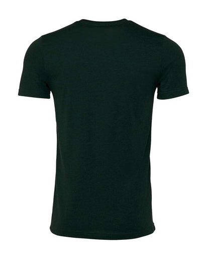 BELLA + CANVAS 3001CVC CVC Jersey Tee - Heather Emerald - Back View