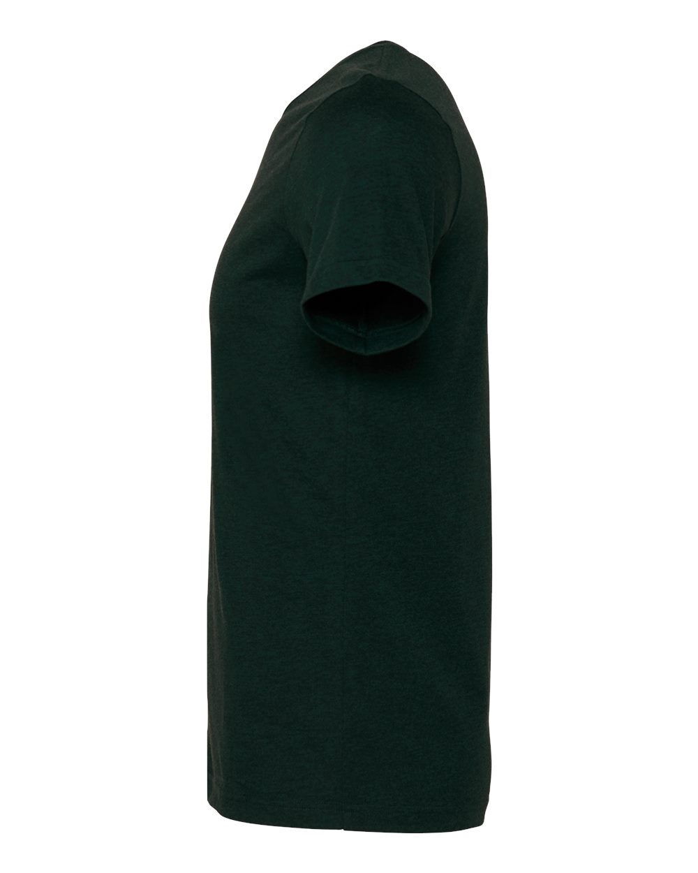 BELLA + CANVAS 3001CVC CVC Jersey Tee - Heather Emerald - Direct Side