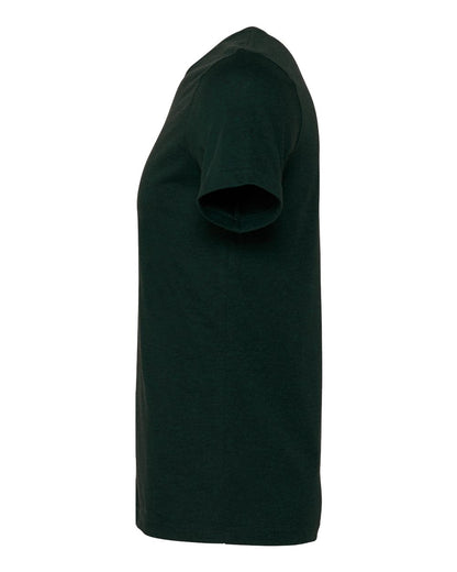 BELLA + CANVAS 3001CVC CVC Jersey Tee - Heather Emerald - Direct Side