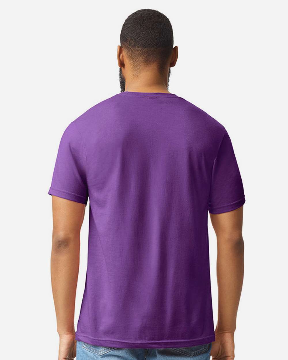 Gildan 64000CVC Unisex Softstyle® CVC T-Shirt - Amethyst - On Model Back