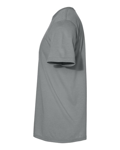 Gildan 64000CVC Unisex Softstyle® CVC T-Shirt - Gunmetal - Direct Side