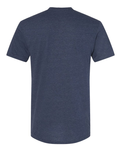 Gildan 64000CVC Unisex Softstyle® CVC T-Shirt - Navy Mist - Back View