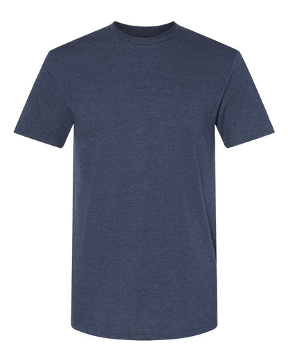 Gildan 64000CVC Unisex Softstyle® CVC T-Shirt - Navy Mist - Front View
