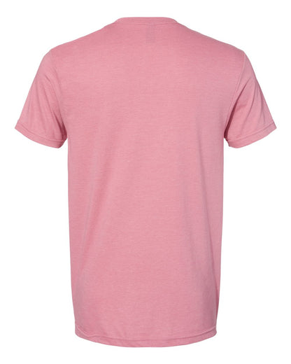 Gildan 64000CVC Unisex Softstyle® CVC T-Shirt - Plumrose - Back View