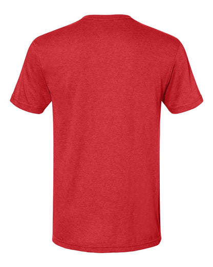 Gildan 64000CVC Unisex Softstyle® CVC T-Shirt - Red Mist - Back View