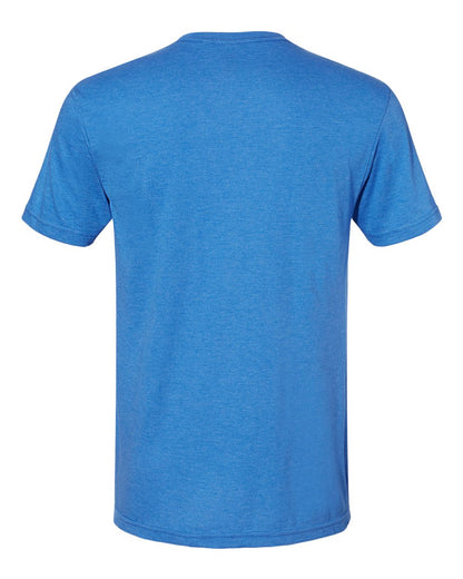 Gildan 64000CVC Unisex Softstyle® CVC T-Shirt - Royal Mist - Back View