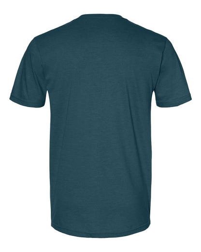 Gildan 64000CVC Unisex Softstyle® CVC T-Shirt - Steel Blue - Back View