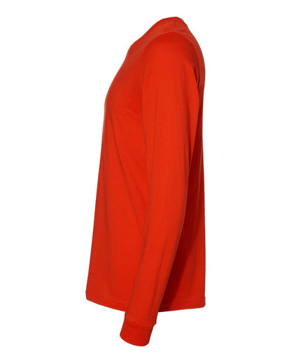 BELLA + CANVAS 3501 Unisex Jersey Long Sleeve Tee - Poppy - Direct Side