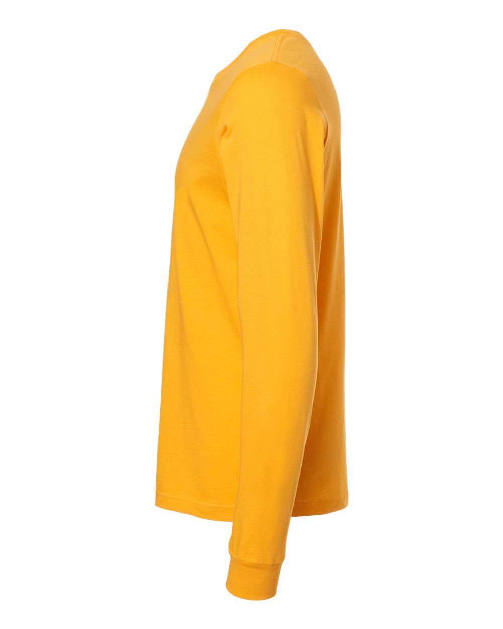 BELLA + CANVAS 3501 Unisex Jersey Long Sleeve Tee - Gold - Direct Side