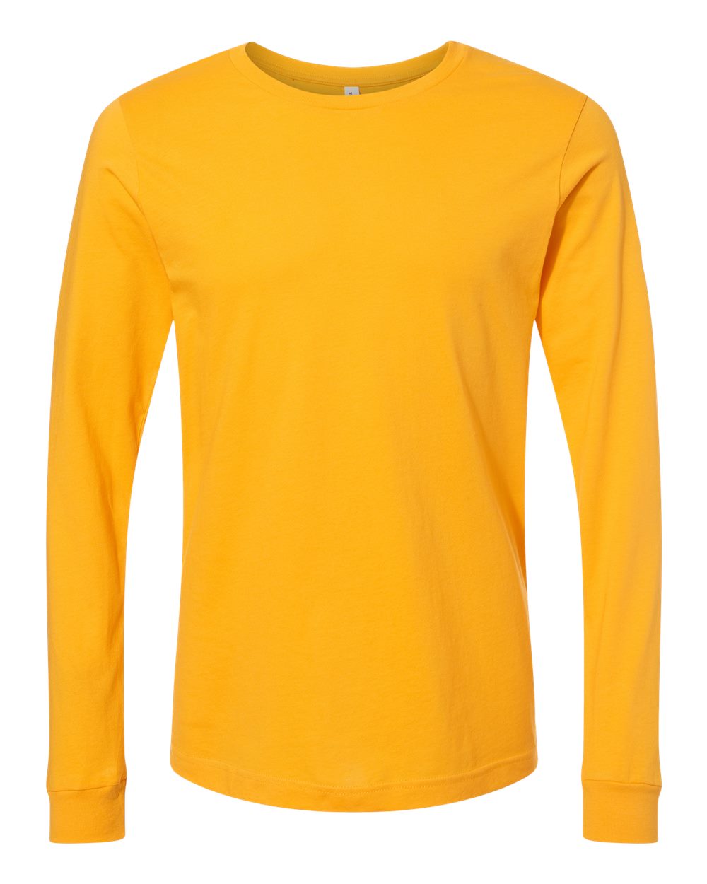 BELLA + CANVAS 3501 Unisex Jersey Long Sleeve Tee - Gold - Front View