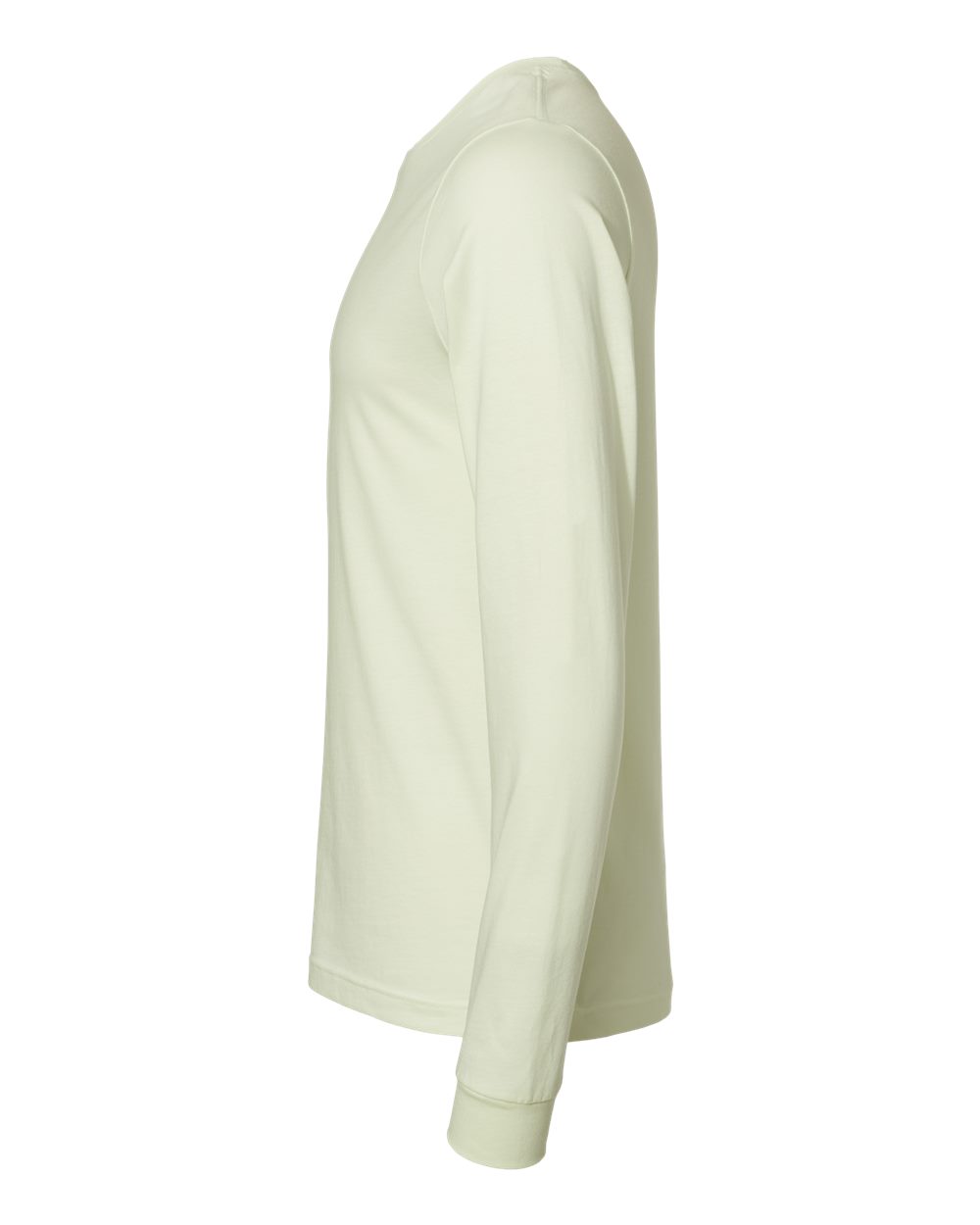 BELLA + CANVAS 3501 Unisex Jersey Long Sleeve Tee - Citron - Direct Side