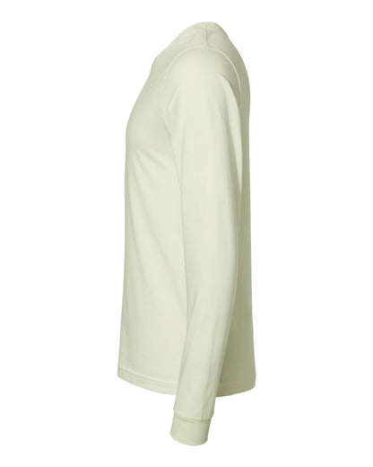 BELLA + CANVAS 3501 Unisex Jersey Long Sleeve Tee - Citron - Direct Side