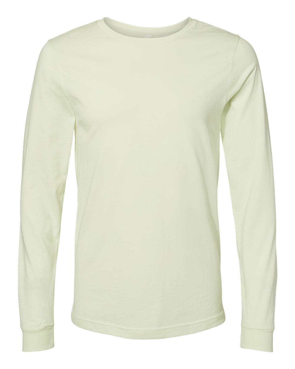 BELLA + CANVAS 3501 Unisex Jersey Long Sleeve Tee - Citron - Front View