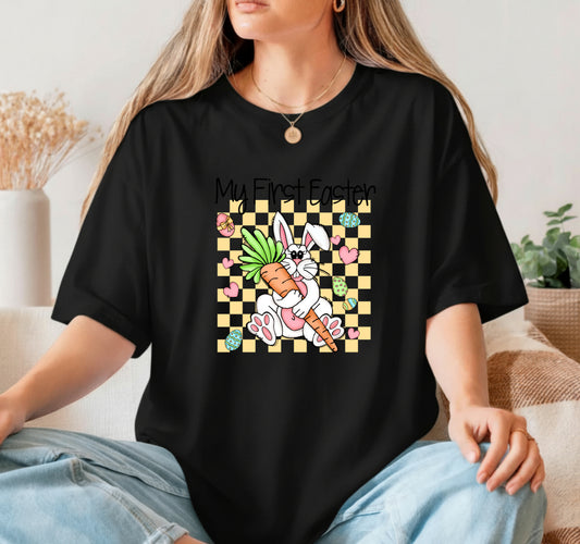 Easter Bunny with Pink Egg – Ready to Press DTF Transfer