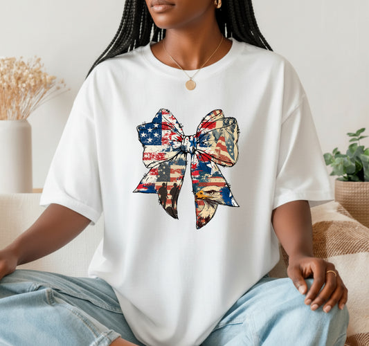 Patriotic Heart Eagle – DTF Transfer