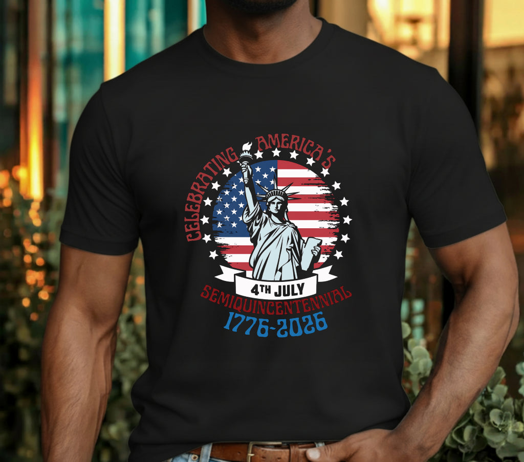 Celebrating America 4th July 250th – Patriotic DTF Transfer