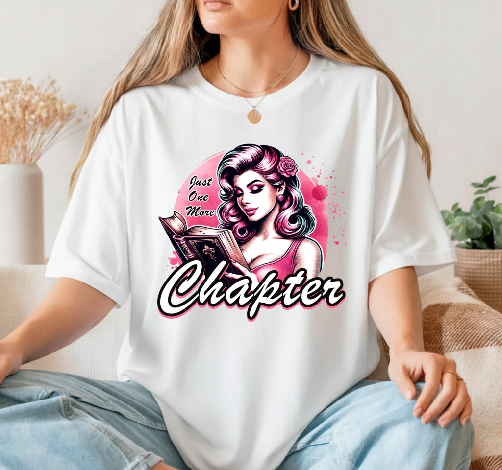 Just One More Chapter – Book Lover DTF Transfer