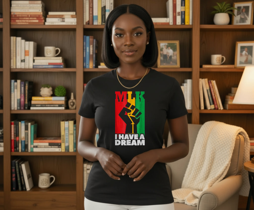 Vibrant Afro Woman Silhouette – Black History DTF Transfer