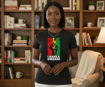 Vibrant Afro Woman Silhouette – Black History DTF Transfer