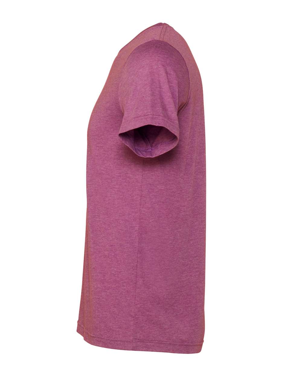 BELLA + CANVAS 3001CVC CVC Jersey Tee - Heather Magenta - Direct Side