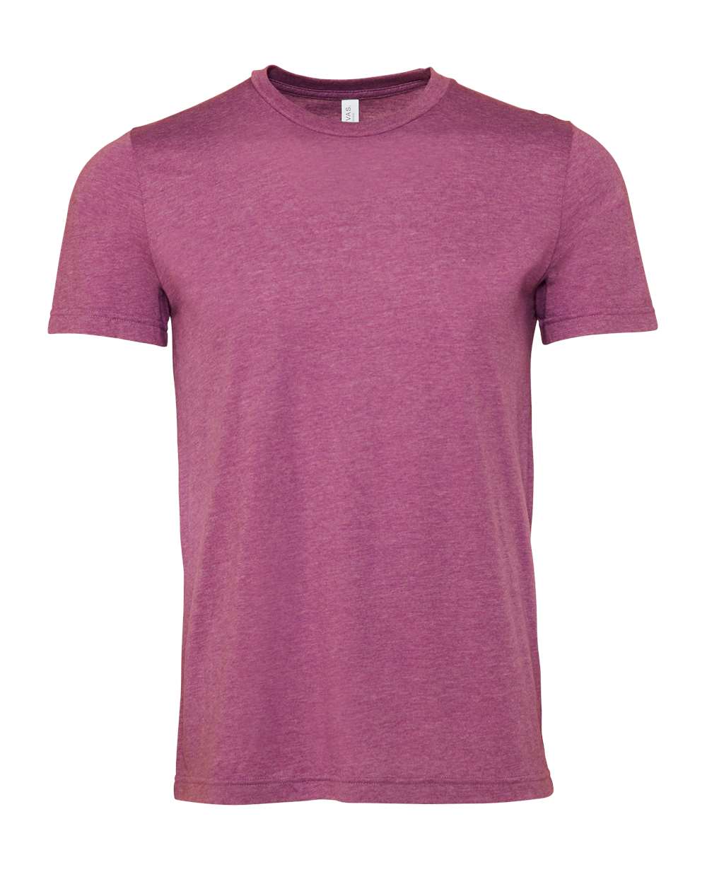 BELLA + CANVAS 3001CVC CVC Jersey Tee - Heather Magenta - Front View