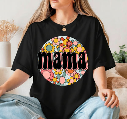 World's Best Mom Retro Floral – Mothers Day DTF Transfer