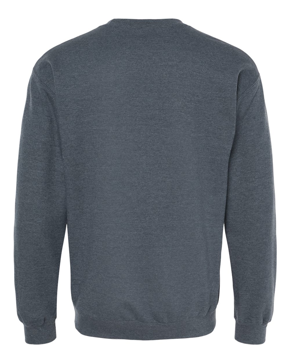 Gildan SF000 Unisex Softstyle® Midweight Crewneck Sweatshirt - Dark Heather - Back View