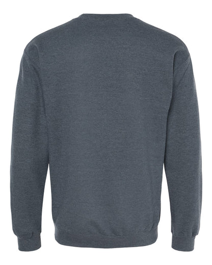Gildan SF000 Unisex Softstyle® Midweight Crewneck Sweatshirt - Dark Heather - Back View