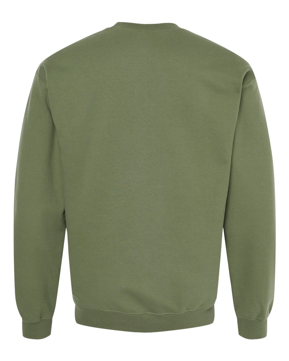 Gildan SF000 Unisex Softstyle® Midweight Crewneck Sweatshirt - Military Green - Back View