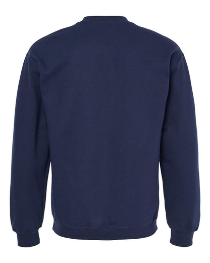 Gildan SF000 Unisex Softstyle® Midweight Crewneck Sweatshirt - Navy - Back View
