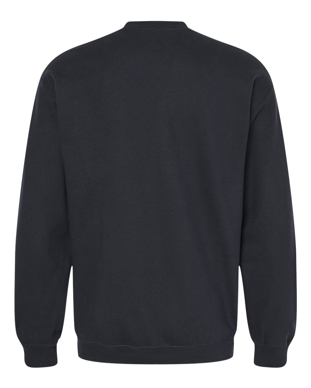 Gildan SF000 Unisex Softstyle® Midweight Crewneck Sweatshirt - Black - Back View