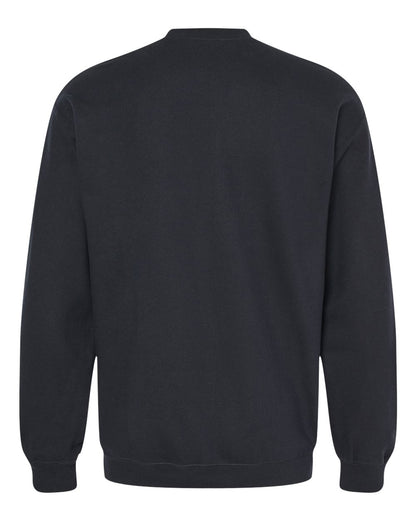 Gildan SF000 Unisex Softstyle® Midweight Crewneck Sweatshirt - Black - Back View