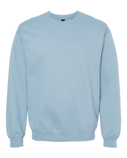 Gildan SF000 Unisex Softstyle® Midweight Crewneck Sweatshirt - Stone Blue - Front View